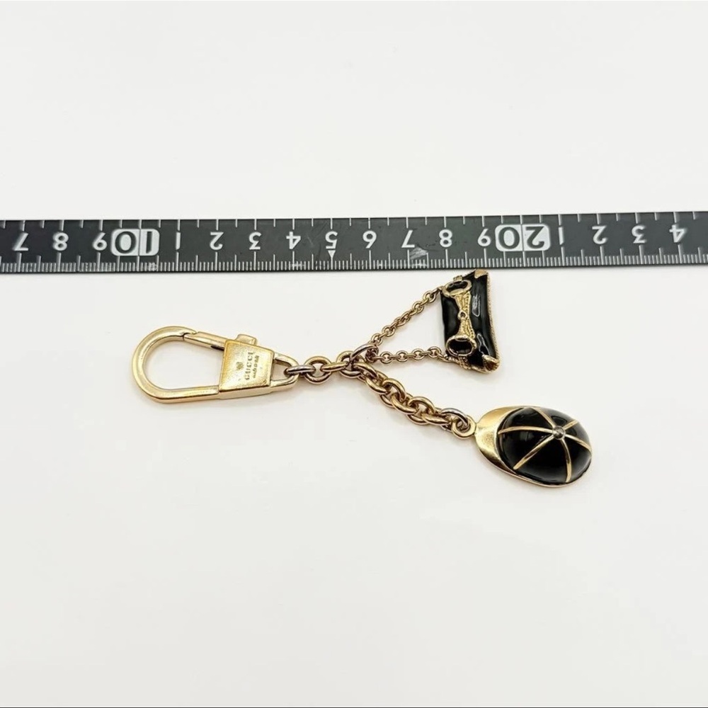 GUCCI Horsebit Bamboo Bag Keychain Cap Charm - Picture 9 of 10